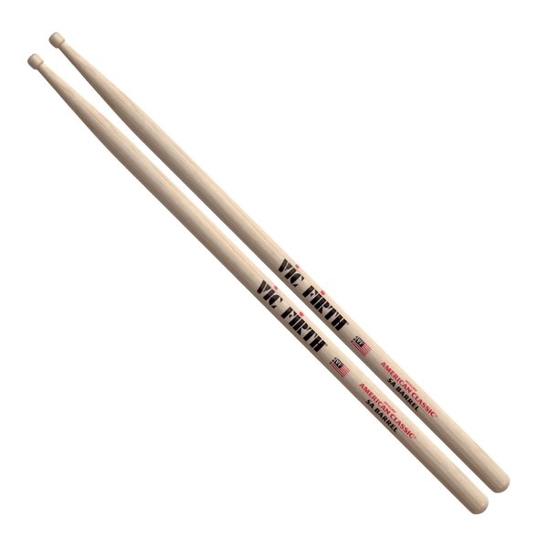 Vic Firth American Classic 5A Hickory Drumsticks, Barrel Tip