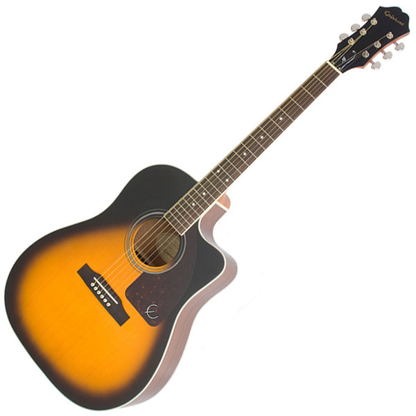 Epiphone AJ-220SCE Electro-Acoustic Guitar, Vintage Sunburst