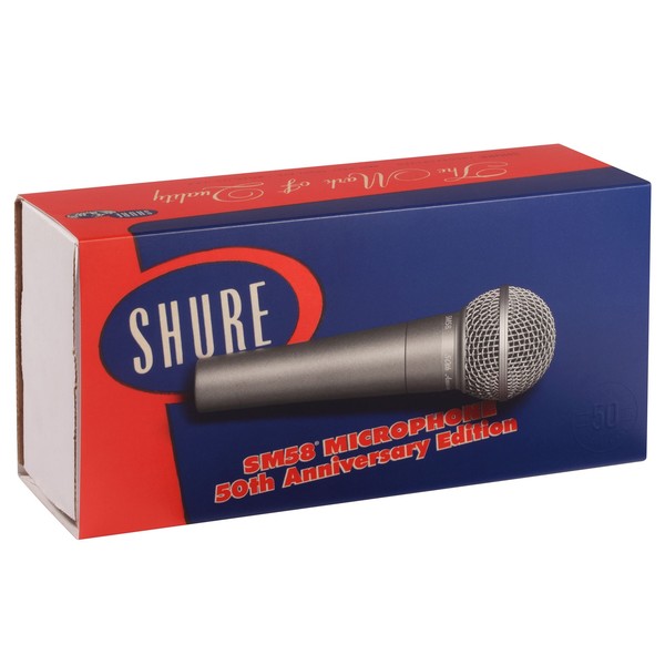 Shure SM58 50A Ltd. Edition Dynamic Cardioid Vocal Microphone at