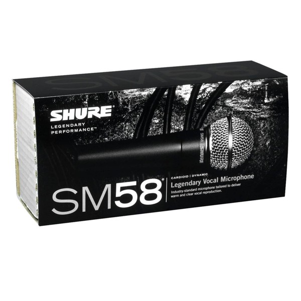 Shure SM58S Dynamic Cardioid Vocal Microphone with Switch - Box