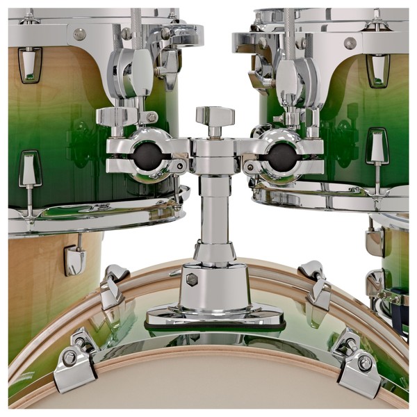 WHD Birch 5 Piece American Fusion Complete Drum Kit, Green Fade