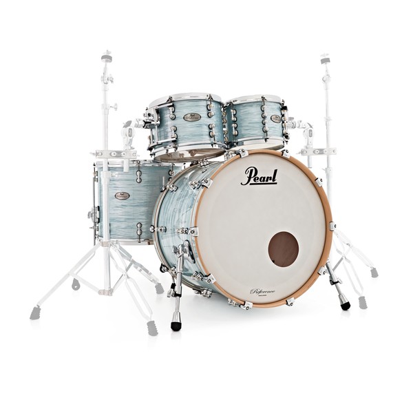 Pearl Reference Pure 22" 4 Piece Shell Pack, Ice Blue Oyster