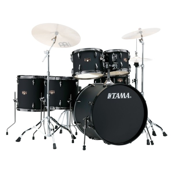 Tama Imperialstar 22" 6pc Drum Kit with Hardware, Blacked Out Black