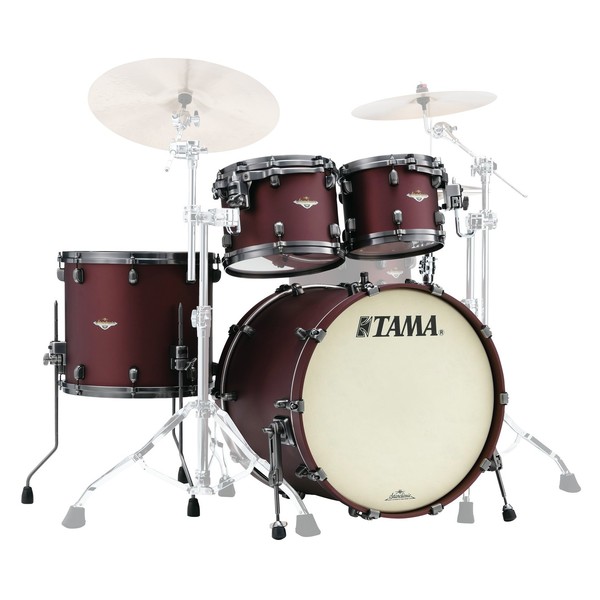 Tama Starclassic Bubinga 22" 4pc Shell Pack, Flat Burgundy Metallic