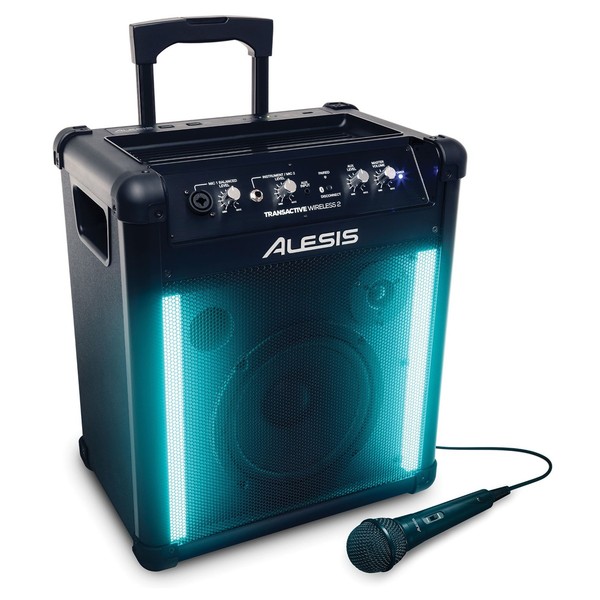 Alesis TransActive Wireless 2 Portable PA System - Angled