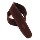 DSL SLS25 Triple Ply Suede 2.5" Guitar Strap, Brown