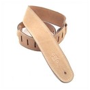 DSL SLS25 Triple Ply Suede 2.5" Guitar Strap, Beige