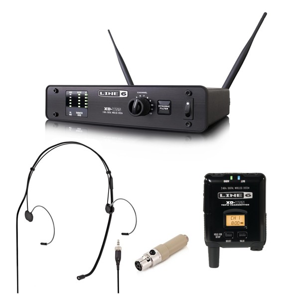 Line 6 V55 Wireless Headset Mic System, Black