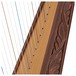 22 String Harp with Levers By Gear4music