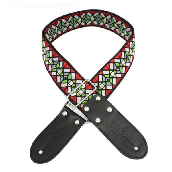 DSL Jacquard Series Guitar Strap 2", Haze Red