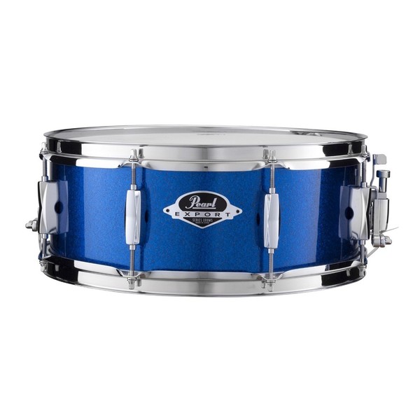Pearl EXX Export 14'' x 5.5'' Snare Drum, Electric Blue Sparkle, Front