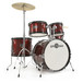 Junior 5 Piece Drum Kit by Gear4music, Wine Red