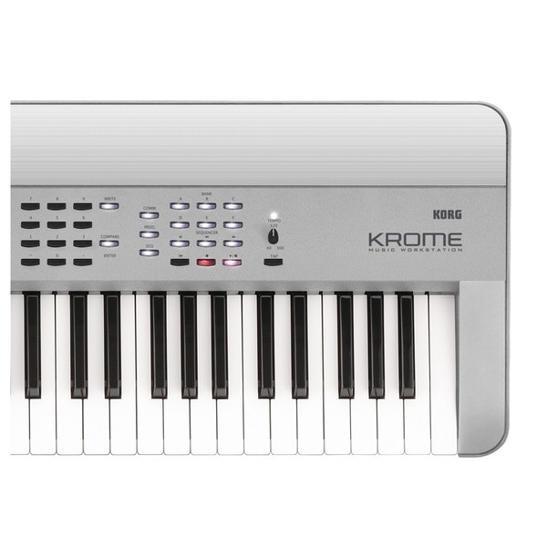 Korg Krome 73 music workstation platinum buttons