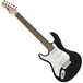 3/4 LA Left Handed Electric Guitar by Gear4music, Black