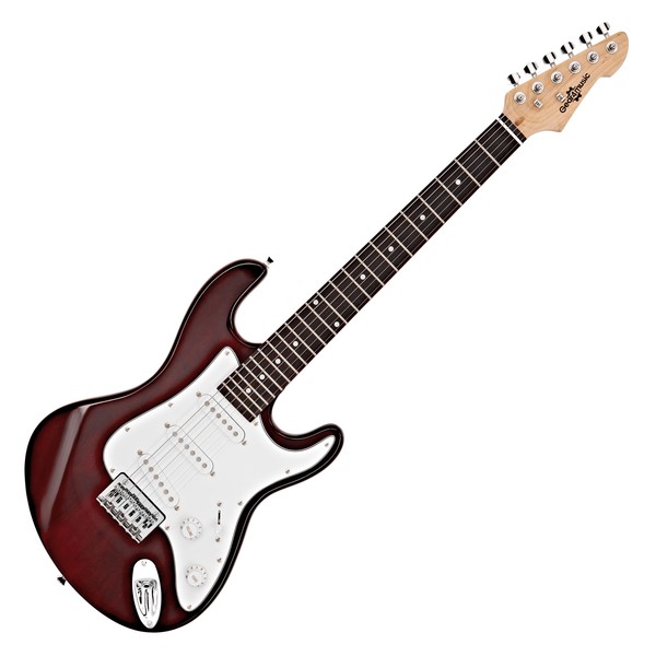 3/4 LA Electric Guitar by Gear4music, Wine Red