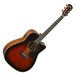 Yamaha A3M Mahogany Electro Acoustic Guitar, Tobacco Brown Sunbusrst main