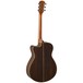 Yamaha AC3R Rosewood Electro Acoustic Guitar, Tobacco Brown Sunburst back