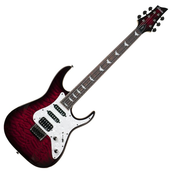 Schecter Banshee-6 Extreme Electric Guitar, Black Cherry Burst at