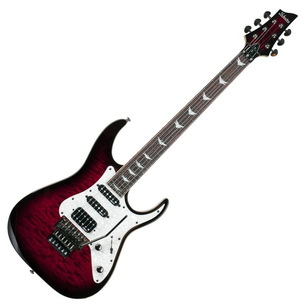 Schecter Banshee-6 FR Extreme Electric Guitar, Black Cherry Burst