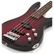 Chicago Bass Guitar by Gear4music, Trans Red Burst