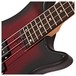 Chicago Bass Guitar by Gear4music, Trans Red Burst