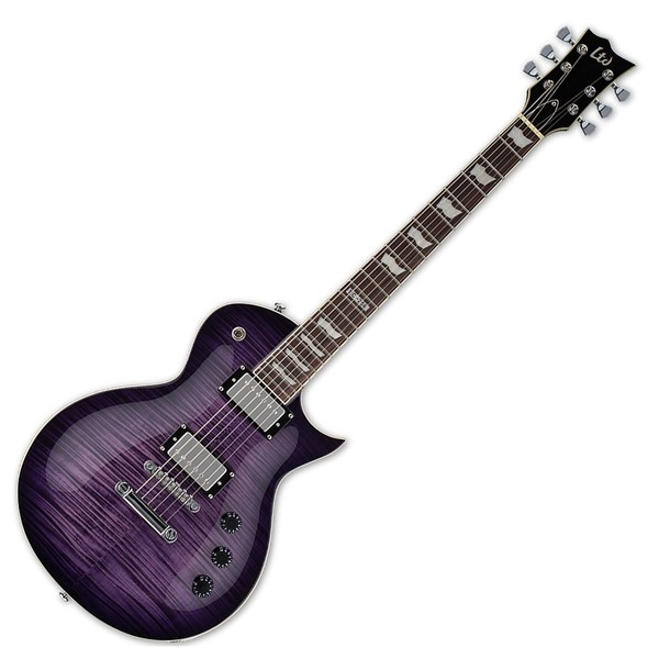 ESP LTD EC-256FM Electric Guitar, See Thru Purple Sunburst