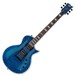 ESP LTD EC-1000 Piezo QM Electric Guitar, See Thru Blue