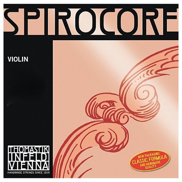 Thomastik Spirocore Violin D String, Chrome Wound, 4/4 Size, Light