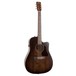 Art & Lutherie Americana Cutaway Electro Acoustic Guitar, Bourbon