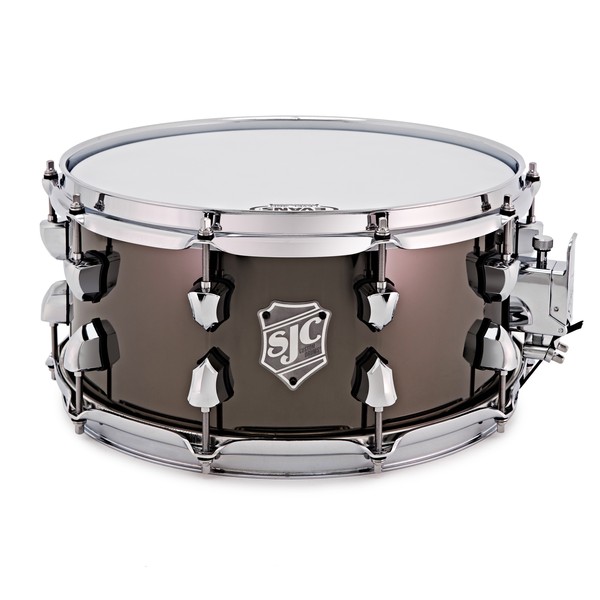 SJC Drums 14'' x 6.5'' Dudley Snare Drum, Black Nickel Over Steel