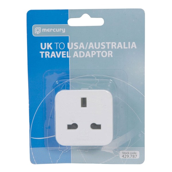 Mercury UK to USA Travel Adaptor