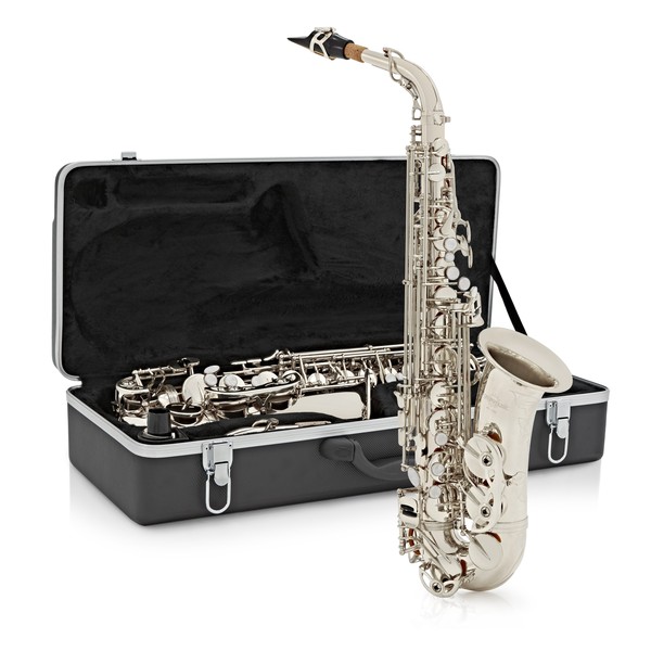 Alto Saxophone by Gear4music, Nickel