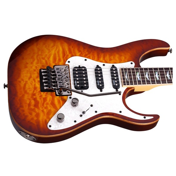 Schecter Banshee-6 FR Extreme Electric Guitar, Vintage Sunburst na