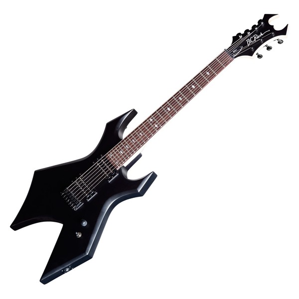 BC Rich Warlock MK1 7-String Electric Guitar, Shadow Black main