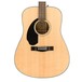 Fender CD-60S Left Handed Acoustic Guitar, Natural Body