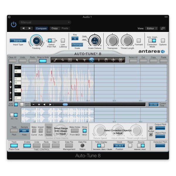 Antares Autotune Pitch Correction - Screenshot 2