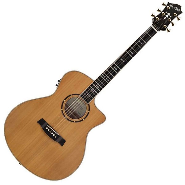 Hagstrom Elfdalia Grand Auditorium Electro Acoustic Guitar, Natural