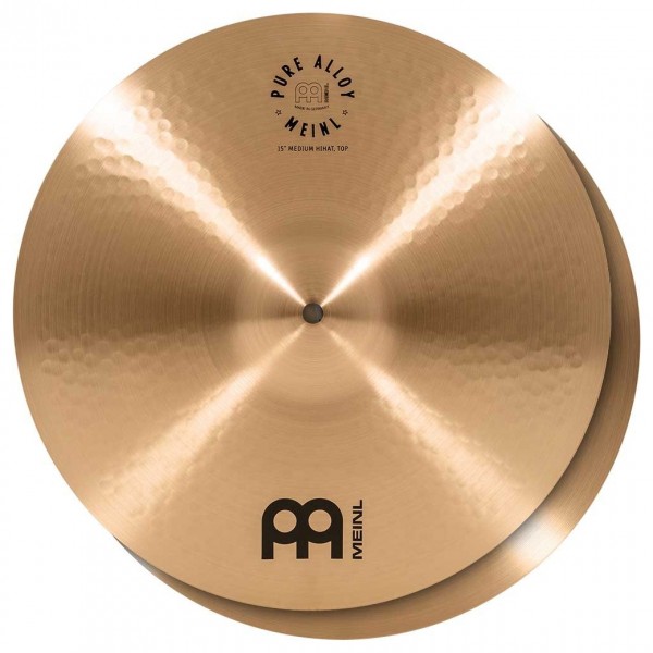 Meinl Pure Alloy 15" Medium Hi-Hat Cymbal Pair main new