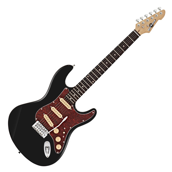 LA II Electric Guitar SSS by Gear4music, Black