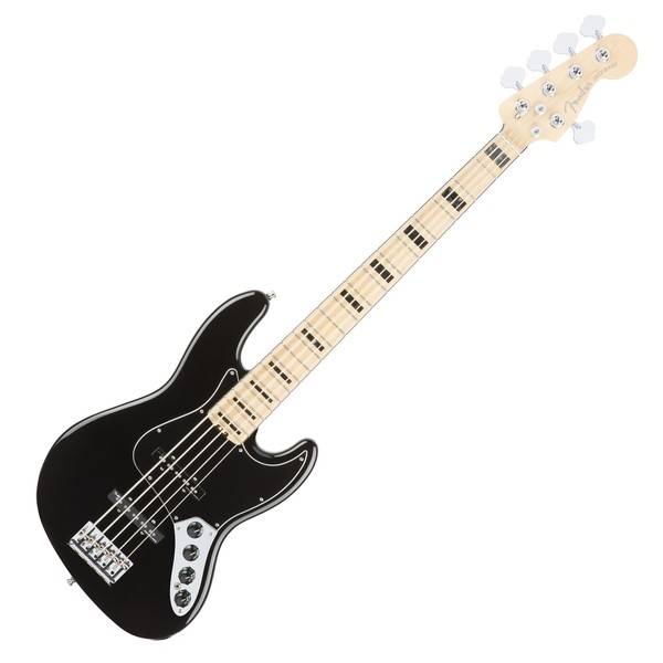 Fender American Elite Jazz Bass V MN, Black