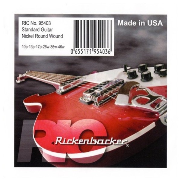 Rickenbacker Nickel Round Wound Guitar Strings, 10-46 main