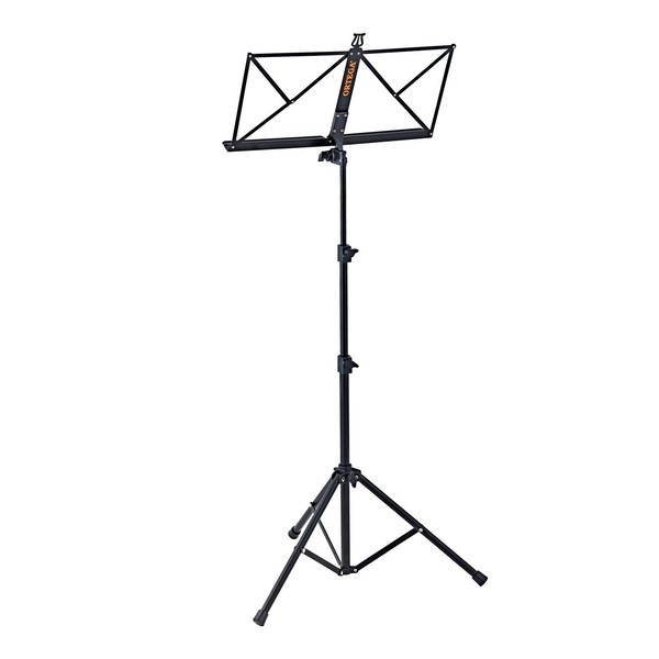 Ortega OMS-1BK Portable Music Stand, Black Back