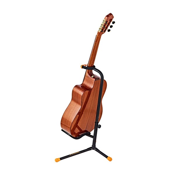 Ortega OGS-1BK Guitar Stand, Orange/Black With Acoustic Back