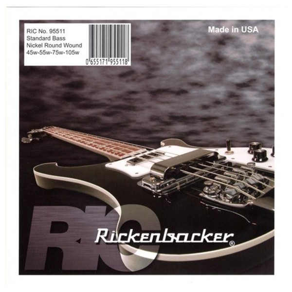 Rickenbacker Nickel R/W Bass Guitar Strings, 45-105 main