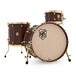 SJC Drums Tour 22'' 3 Piece Shell Pack, LTD ED Walnut with Brass HW