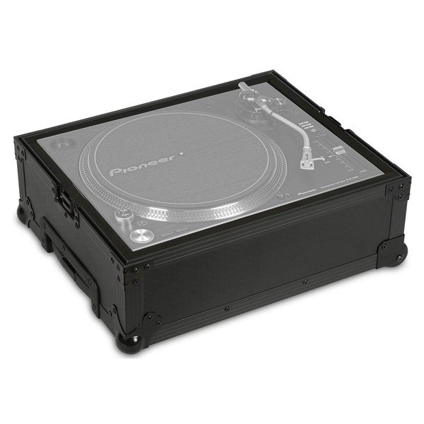 UDG FlightCase Multi Format Turntable (With Trolley & Wheels) - Open (Turntable Not Included)