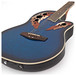 Deluxe Roundback Electro Acoustic Guitar by Gear4music, Blue Burst