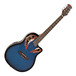 Deluxe Roundback Electro Acoustic Guitar by Gear4music, Blue Burst