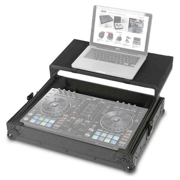 UDG FlightCase Multi Format XL & Laptop Shelf - Angled (Equipment Not Included)