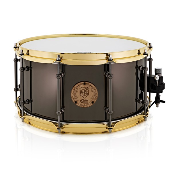 SJC Drums Ltd Ed Black Nickel over Steel 14 x 7, Brass/Black Nickel